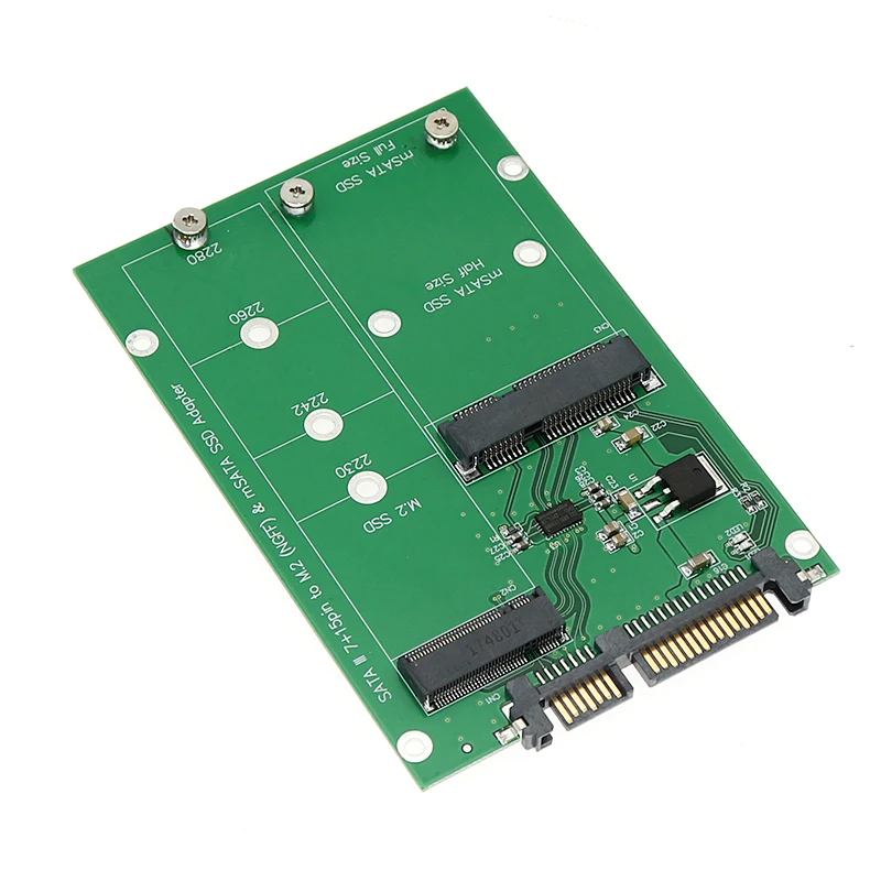 M2 конвертер SSD mSATA и NGFF SATA адаптер mSATA/NGFF до 2 5 дюйма sata-адаптер Поддержка + M.2 |