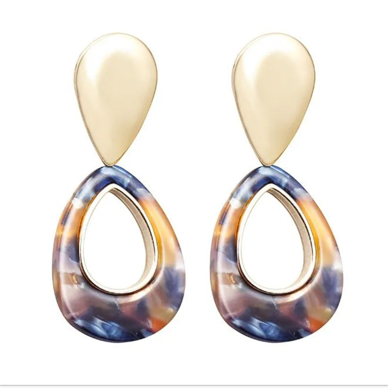 Korean Teardrop Earrings For Women Vintage Acetic Acid Dangle Female Fashion statement Jewelry Gifts Wholesale | Украшения и