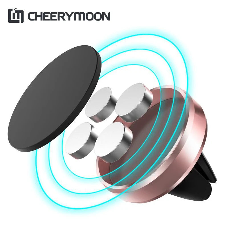 Магнитный автомобильный держатель для телефона с креплением на вентиляционное