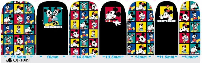 Beautome 1PC Mickey Minnie Nail Tips Stickers Cute Cartoon 2016 Full Cover Art Decorations 3D Waterproof Kids Design | Красота и