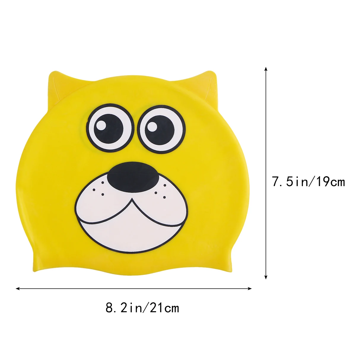 Детская силиконовая шапочка для плавания милая водонепроницаемая с