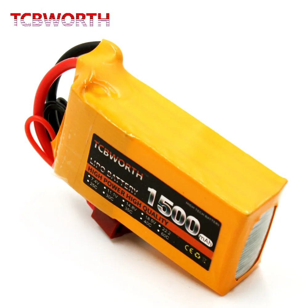 TCBWORTH Радиоуправляемый Дрон LiPo аккумулятор 4S 14 8 V 1500mAh 35C Max 70C для