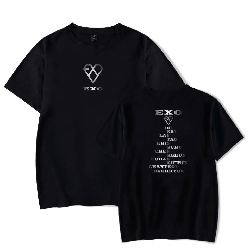Kpop EXO LOVE SHOT Moleton Tempo футболка для женщин мужчин друзей Корейская уличная Футболка