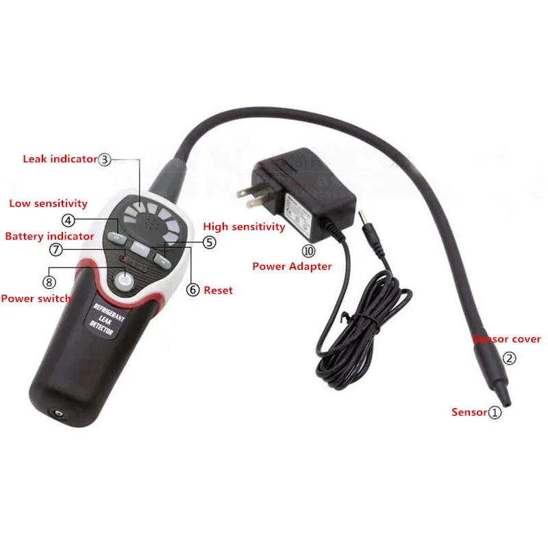 Хладагент галогенный детектор утечки кондиционер хладагент тестер R 134a R410a R407a R22