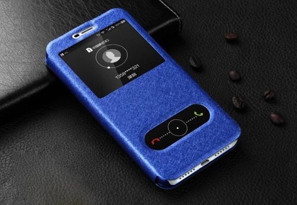 For Huawei Y6 2017 Case Cover Quick View Window Answer Leather Flip for Y5 Y9 Y7 2018 Nova 4 3i Mate 20 P30 7A 7C |