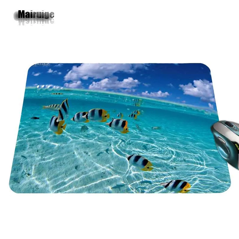 Mairuige 2017 Hot Sell Print Anti-slip Durable New Arrival Fashion Fish In Clear Computer Gaming Mouse Pad Gamer Play Mats | Компьютеры и