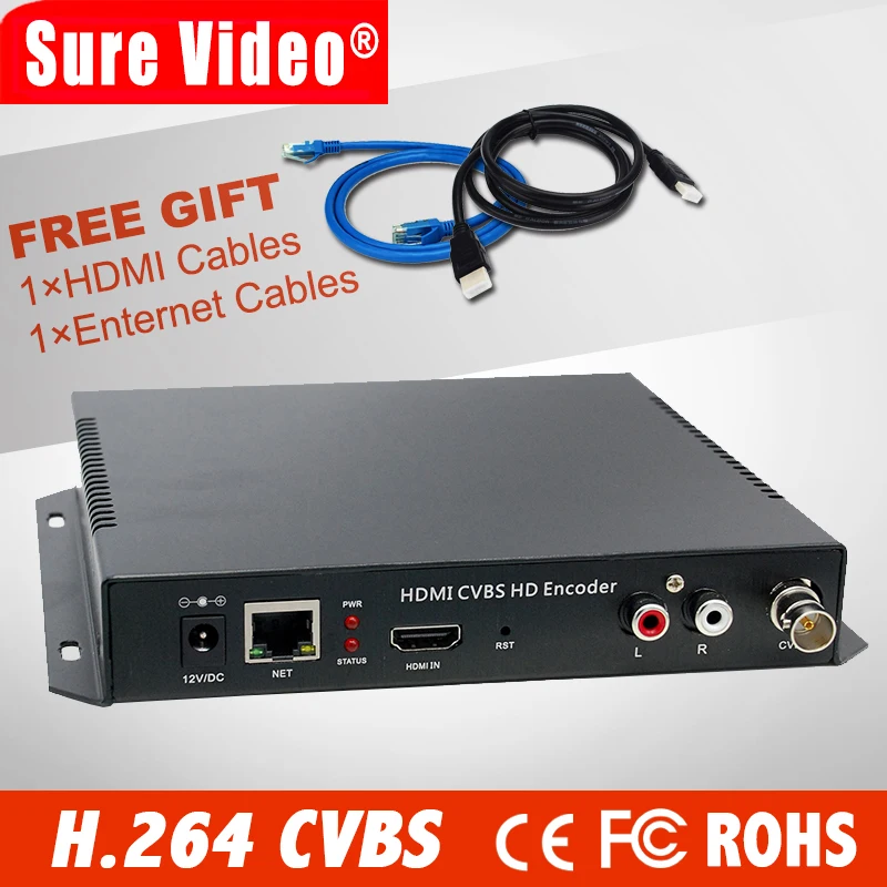 HD MPEG 4 AVC H.264 hdmi + CVBS потоковый кодировщик iptv Независимая для прямой трансляции в