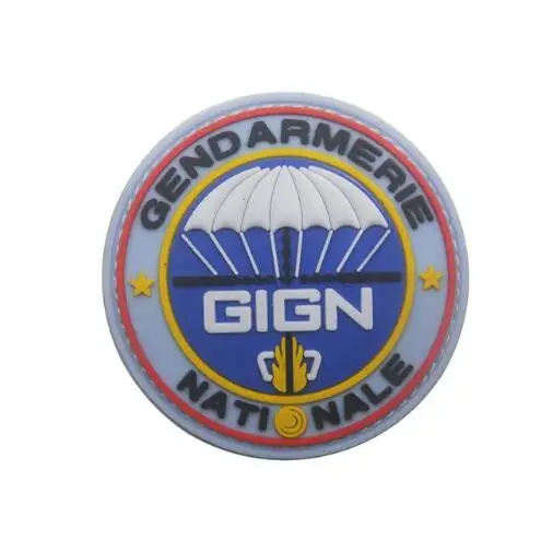 3D итальянский GIGN французский эпоксидный ПВХ патч для сохранения боевого духа патч тактическая Боевая аппликация значок резиновый вышитый значок - Цвет: C