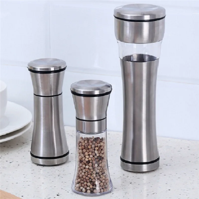 Pepper Grinder 2 in 1 Stainless Steel Manual Salt &amp Mill Spice Kitchen Tools Accessories for Cooking | Дом и сад