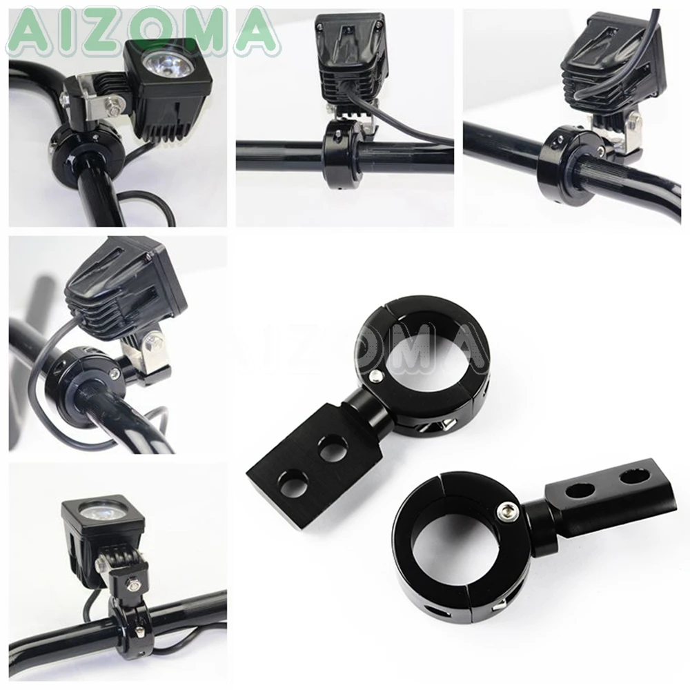 

Universal Motorcycle 22mm/25mm/32mm Fog Lights Spotlight Adjustable Bracket Mount Clamp for Harley Honda Yamaha BMW Kawasaki