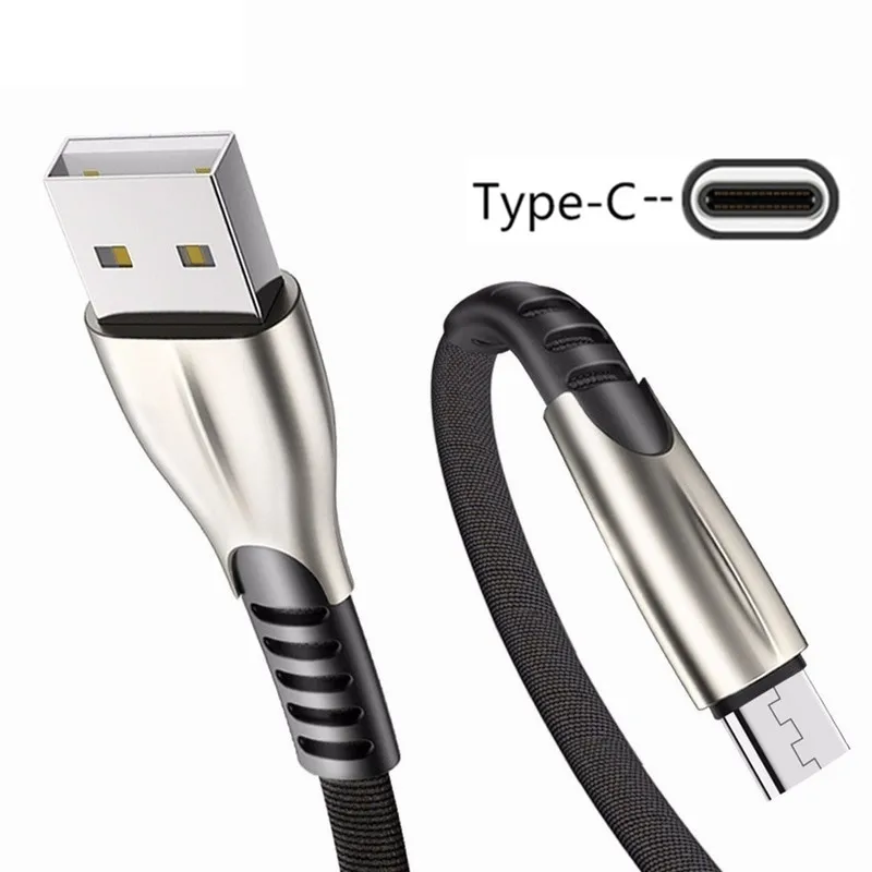 Only Black 1M Cable Ковбойский USB кабель QC 3,0 быстрое зарядное устройство type C зарядный провод для samsung A50 A40 S8 S10 Honor 20 10 huawei P Smart Z P20 lite P30 Pro - Тип штекера: Only Black 1M Cable