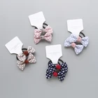 2 шт.лот новый дизайн детский головной убор милые заколки для волос для девочек головной убор заколки для волос в горошек с бантом заколки для волос зажим для волос Детские аксессуары для волос