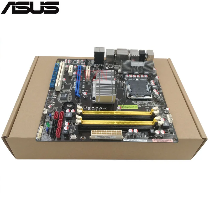 Оригинальный использовать сервер материнская плата для Asus P5N VM WS Socket 775 максимум 4