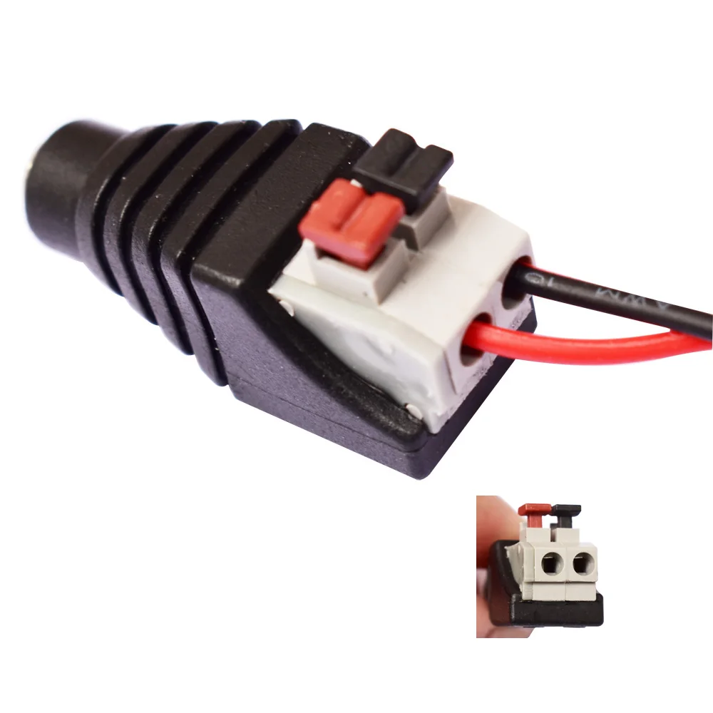 

ESCAM 2.1*5.5mm DC Female Power Jack socket Adapter Plug Connector for CCTV CAMERA
