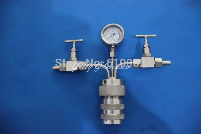 

200ml Hydrothermal synthesis Autoclave Reactor with PTFE Chamber&Pressure Gauge, Max 240Celsius Degree 6Mpa