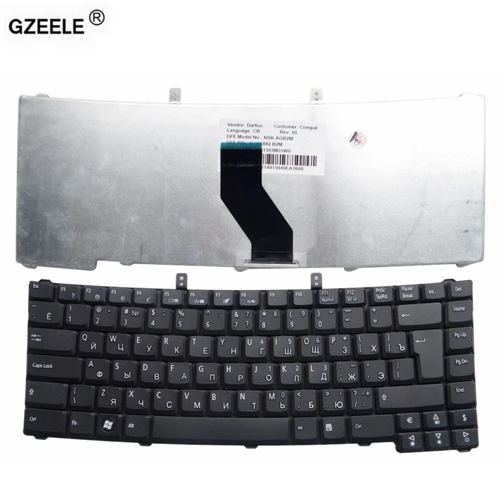 Сменная русская клавиатура GZEELE для ноутбука Acer Extensa 4220 4230 4420 4630 5220 5620 TM 4520 5710 RU