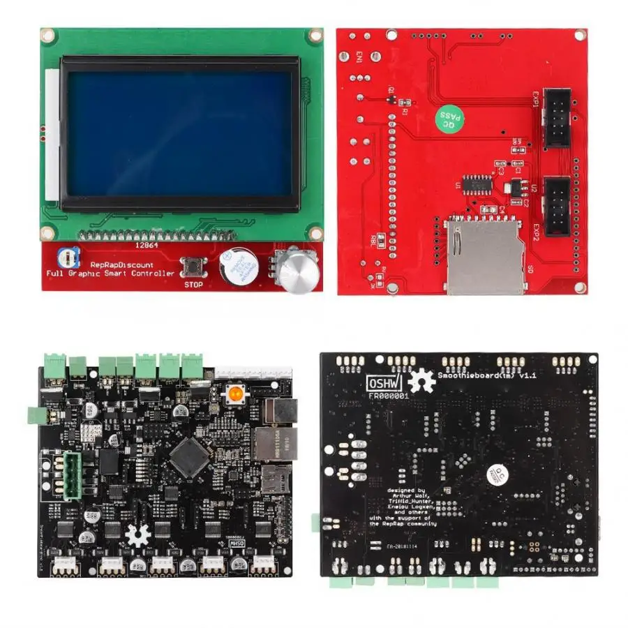 3D Printer Smoothieboard 5X V1.1+12864 LCD Display Kit With Adapter | Компьютеры и офис