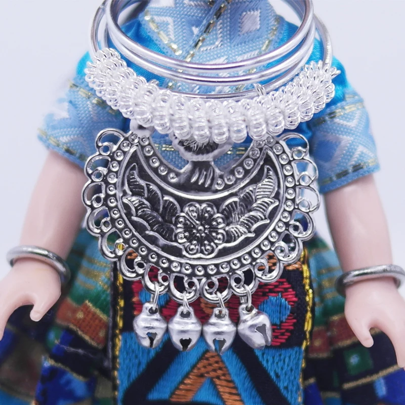 Китайская миао национальная кукла украшение для миноритарных изделий Guizhou ткань