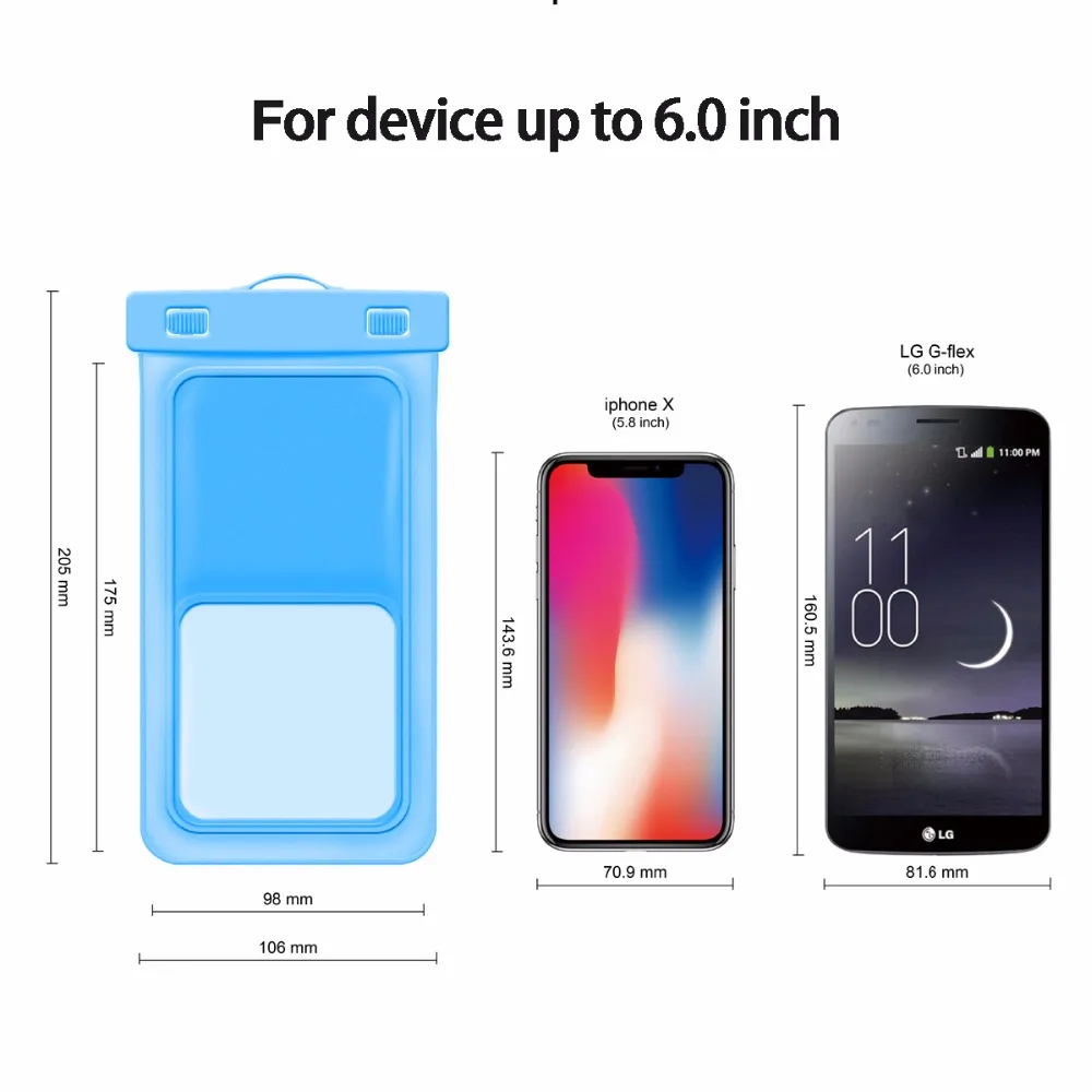 Airress водонепроницаемый мешок телефона поплавок универсальный для IPhone X Redmi Note 5A