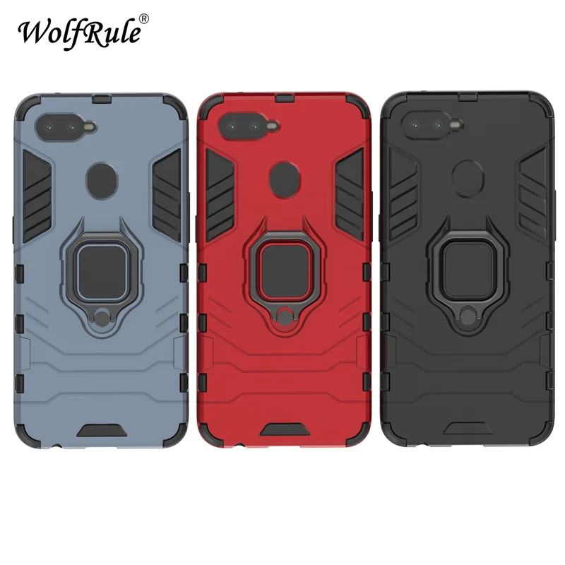 

WolfRule Case OPPO F9 TPU Hard PC OPPO A7X Case Ring Holder Stand Magnetic Armor Case For OPPO F9 Pro / F9 Phone Shell 6.3"