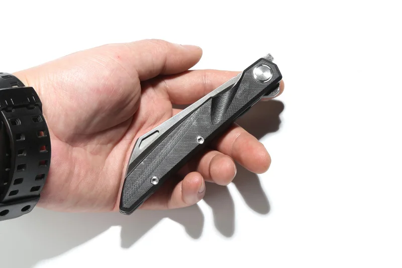 Два SUN G10 Ручка TS74 D2 лезвие Flipper ball brearing складной нож походные охотничьи карманные