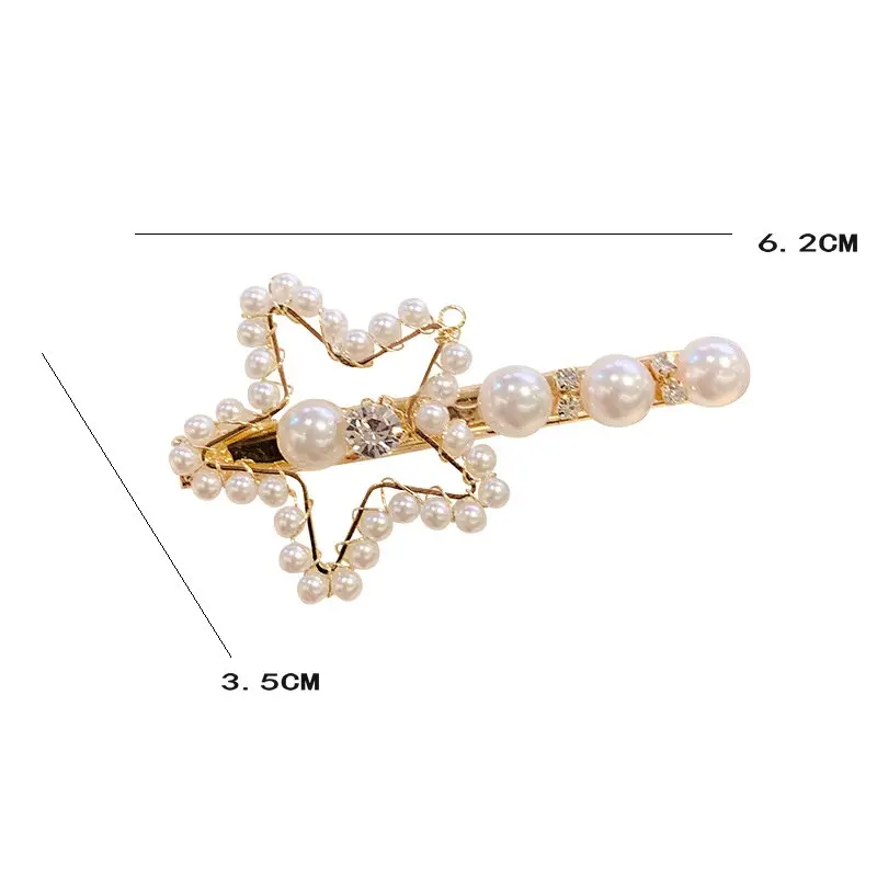 Сплав горный хрусталь искусственный жемчуг мода женщины девушка шпилька заколки