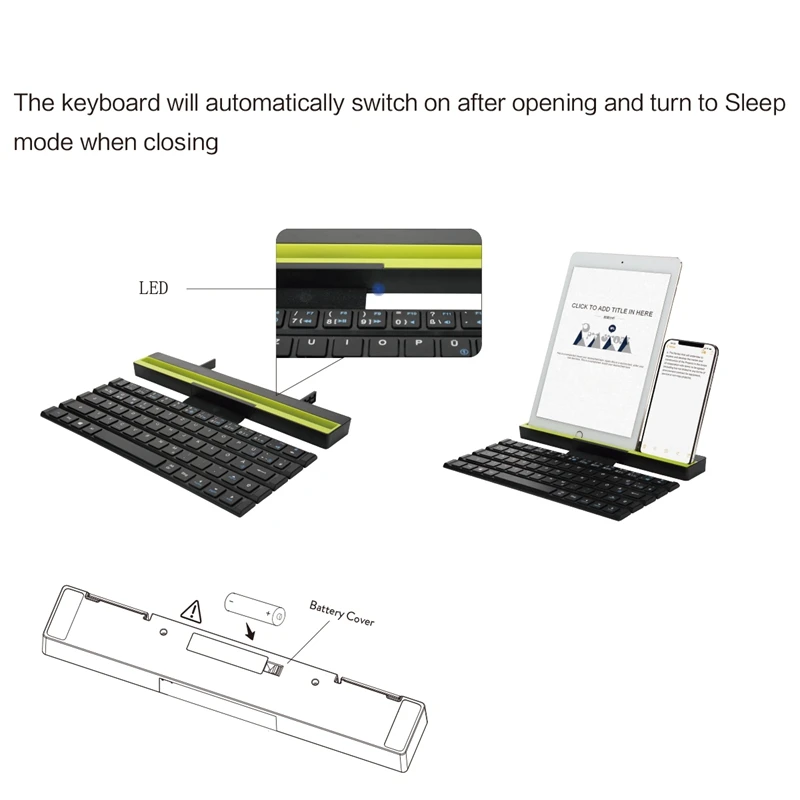 ROCK Multi-Function Rollable Bluetooth Keyboard for iPhone Quick to Switch Foldable iPad Pro Mini Air | Компьютеры и офис