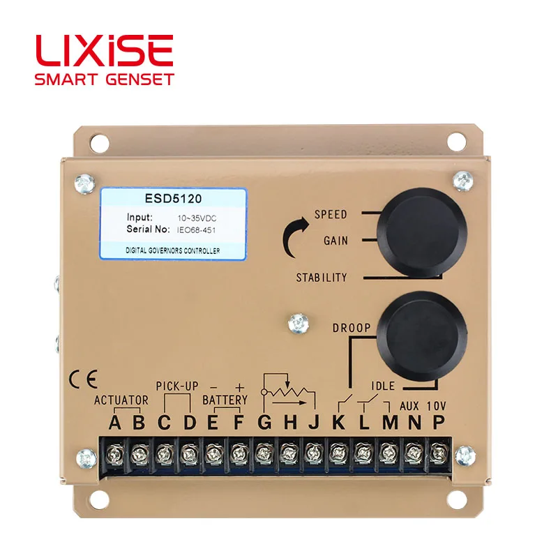Блок управления скоростью ESD5120 дизельного генератора LIXiSE | Отзывы и видеообзор