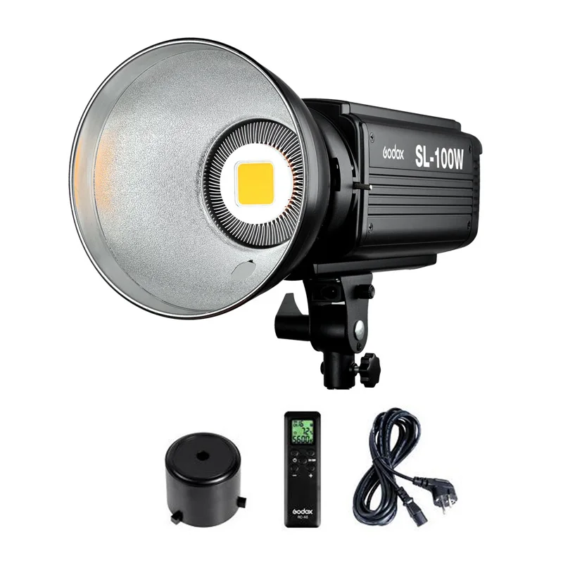 

Godox непрерывное освещение SL-100W 100Ws дистанционное управление Светодиодный свет SL100W CRI 93 + 16 каналов 5600 K 6500lux фотография