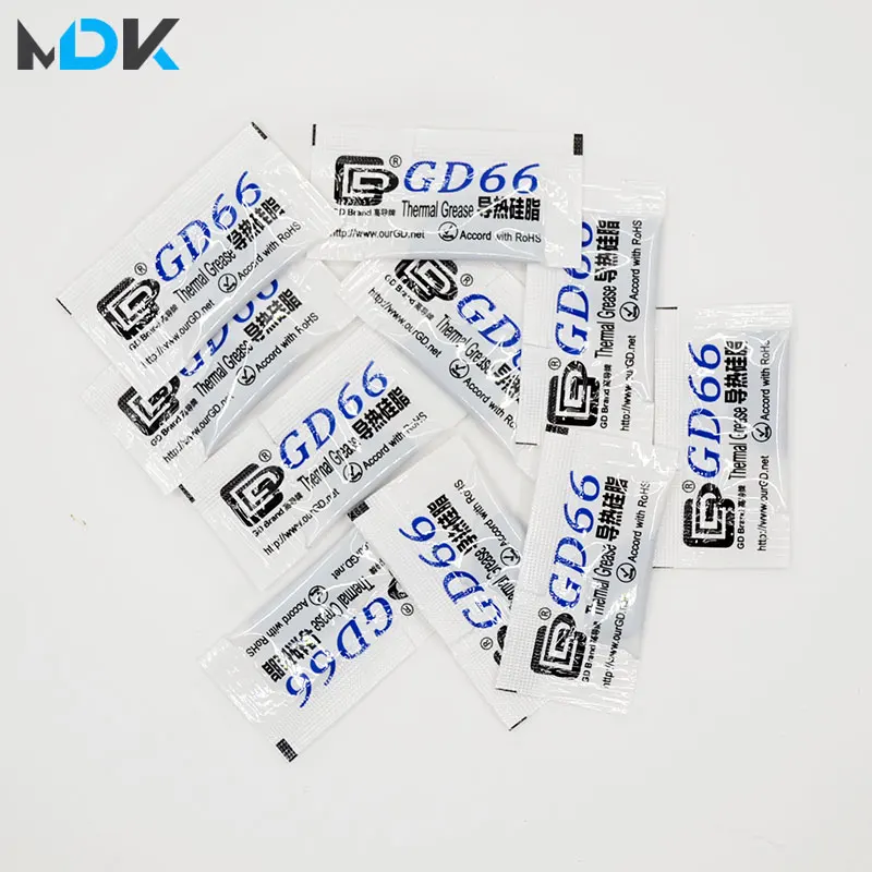 10 шт. GD66 термопроводящая смазка силиконовая паста пластырь для радиатора граммов