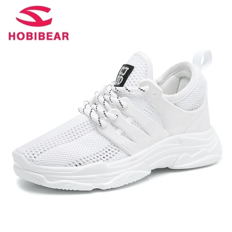 HOBIBEAR Summer Kids Sports Shoes Children Casual Boys Patchwork Sneaker Light Breathable Girls Anti-Slippery Rubber Sole | Детская