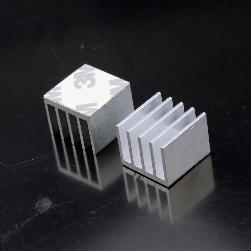 20 Pieces Gdstime Aluminum 20X20X15mm 3M Mini Small IC Chipset Heatsink Silver 20mm x 15mm | Компьютеры и офис