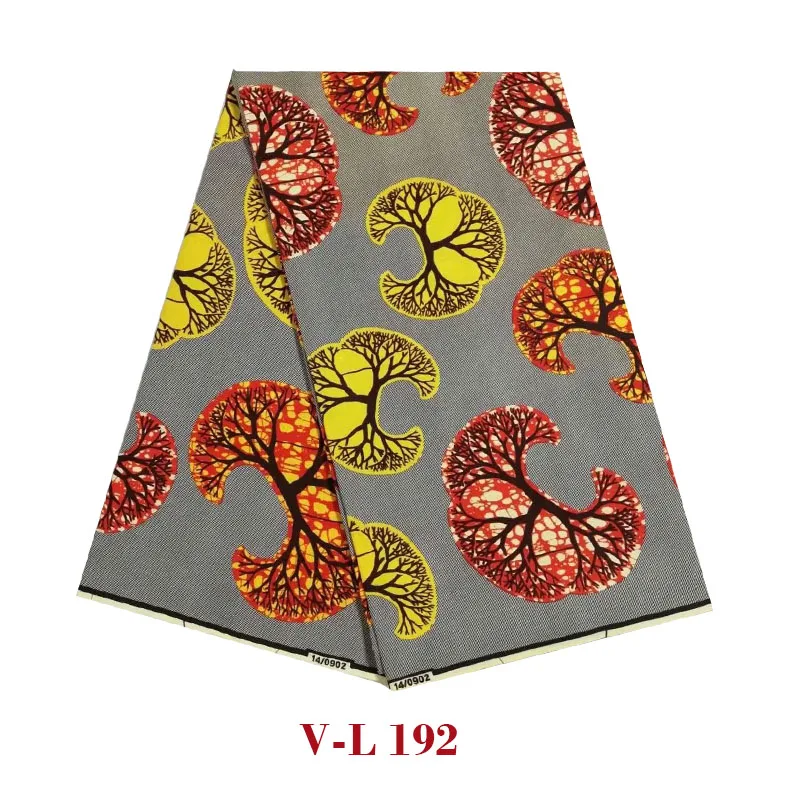 

2019 Excellent design veritable ankara real cotton wax African printed fashion hot sale for african woman dress V-L 192