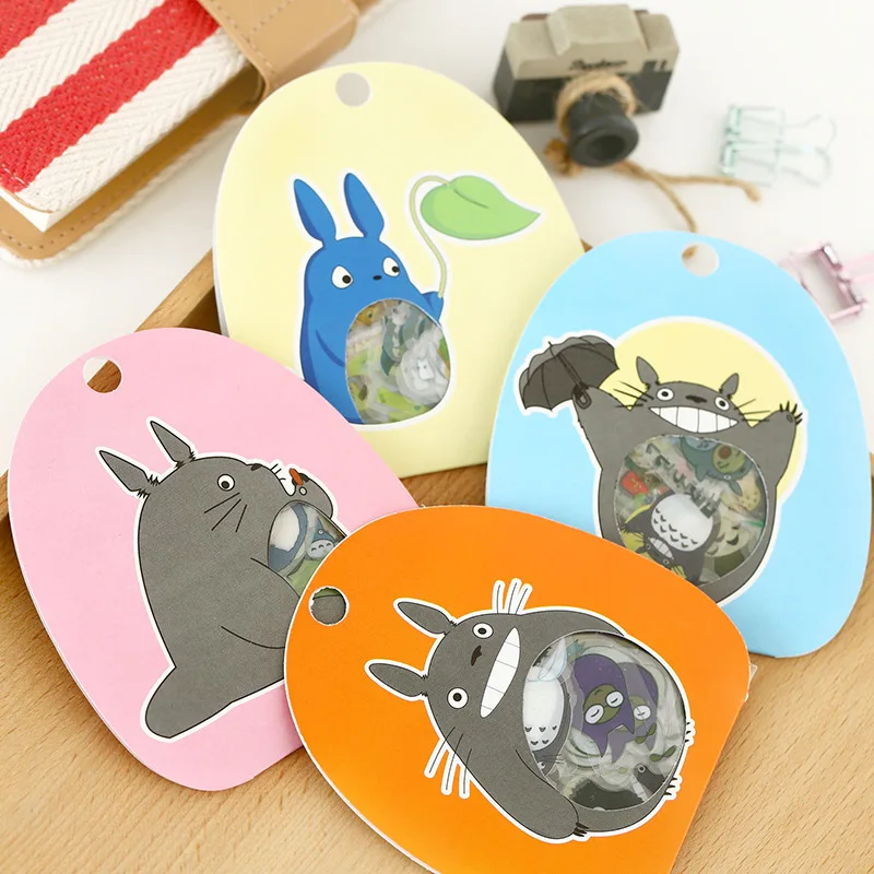 Zakka Lovely Kindergarten /Children /Student Japan Style SIY Cartoon DIY Stickers 60pcs Kawaii dairy book stickers Totoro | Рукоделие и