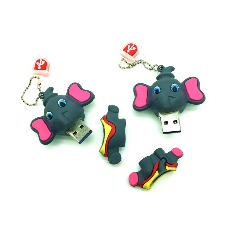 Высокоскоростной флеш-накопитель usb 3 0-накопитель с изображением слона 4 ГБ 8 16 32 |