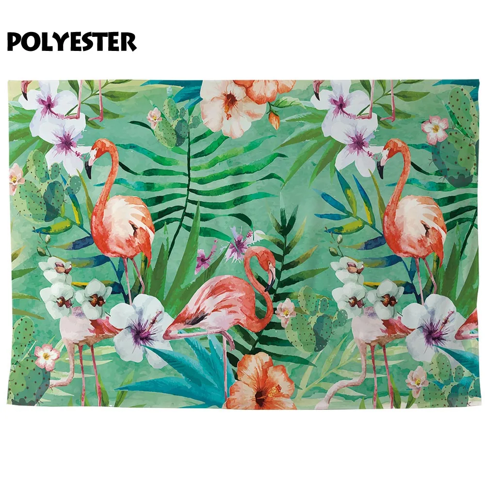 Allenjoy фотография фоны Лето Фламинго тропические растения листья Кактус Цветок