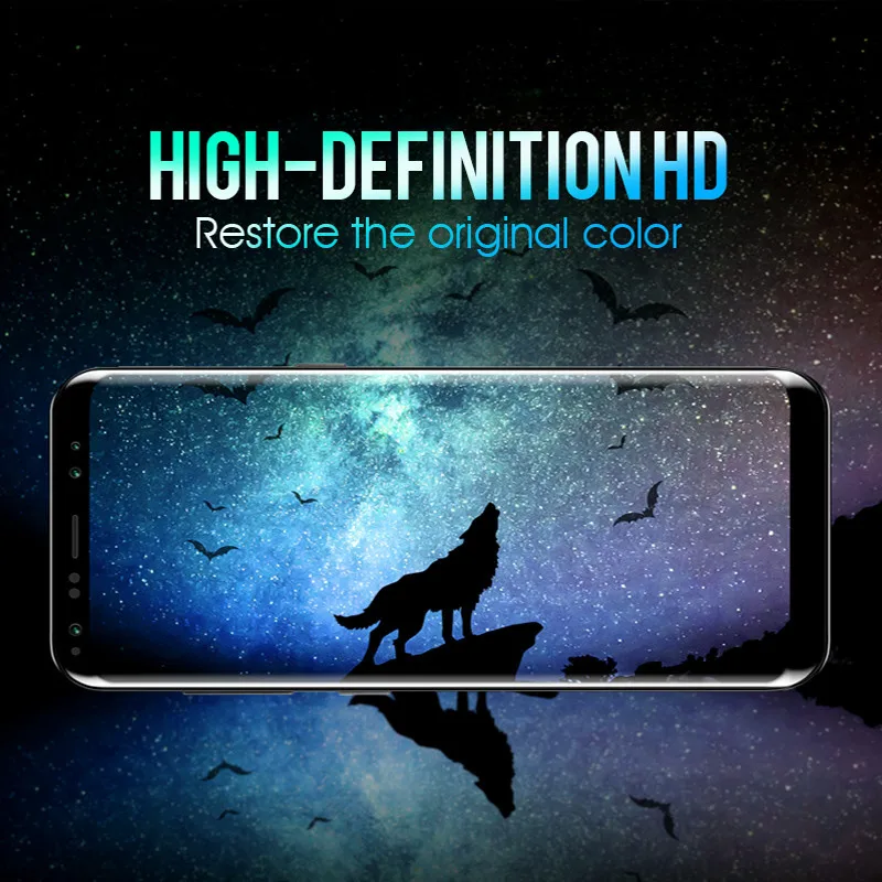 6D полное изогнутое закаленное стекло для Samsung Galaxy S9 S8 Plus S6 S7 Edge защита экрана Note 8 9