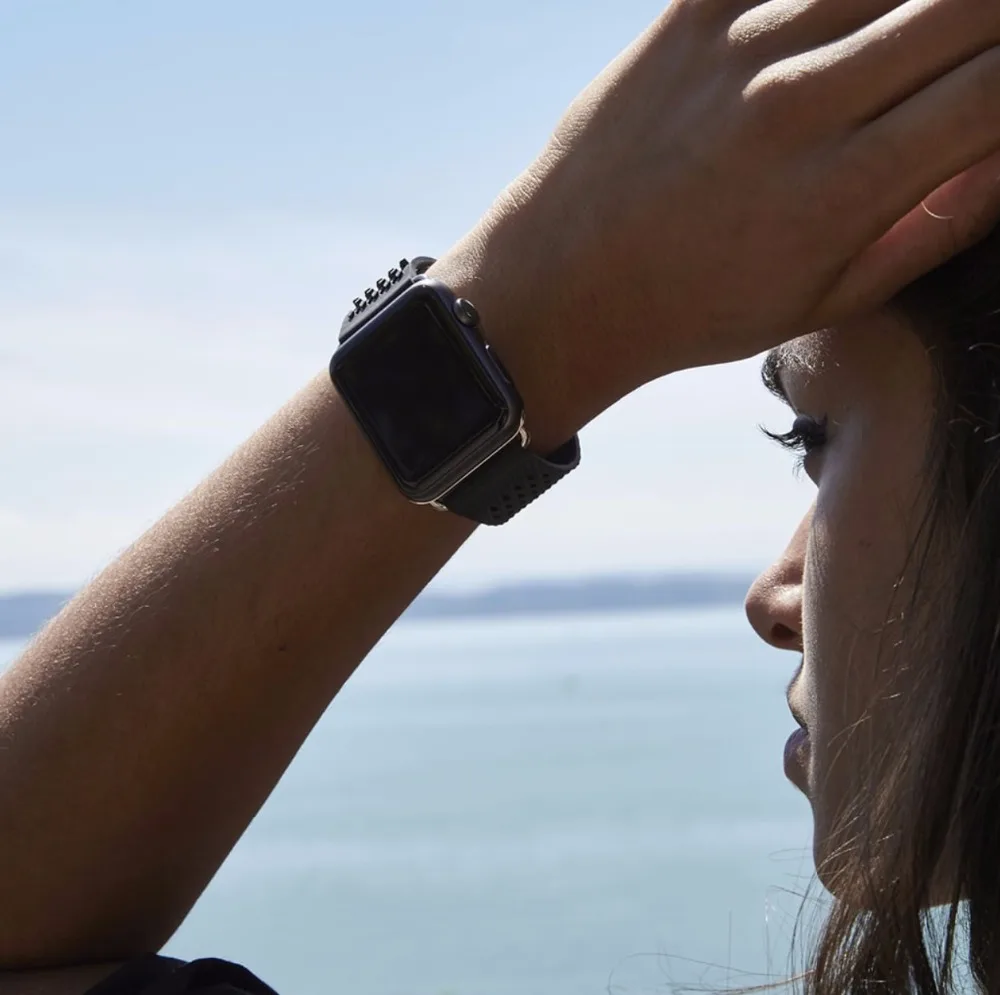 Ремешок для часов Apple Watch Series 4 новый силиконовый резиновый ремешок 1 2 3 браслет iWatch