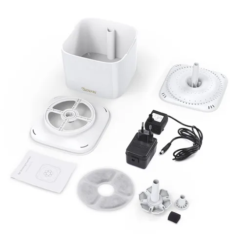EU Plug With Filter 2L автоматическая кормушка для питомца для кошек и собак морская свинья диспенсер для воды электрическая чаша для воды с фильтром 12 В насос фонтан для воды для собак - Цвет: EU Plug With Filter
