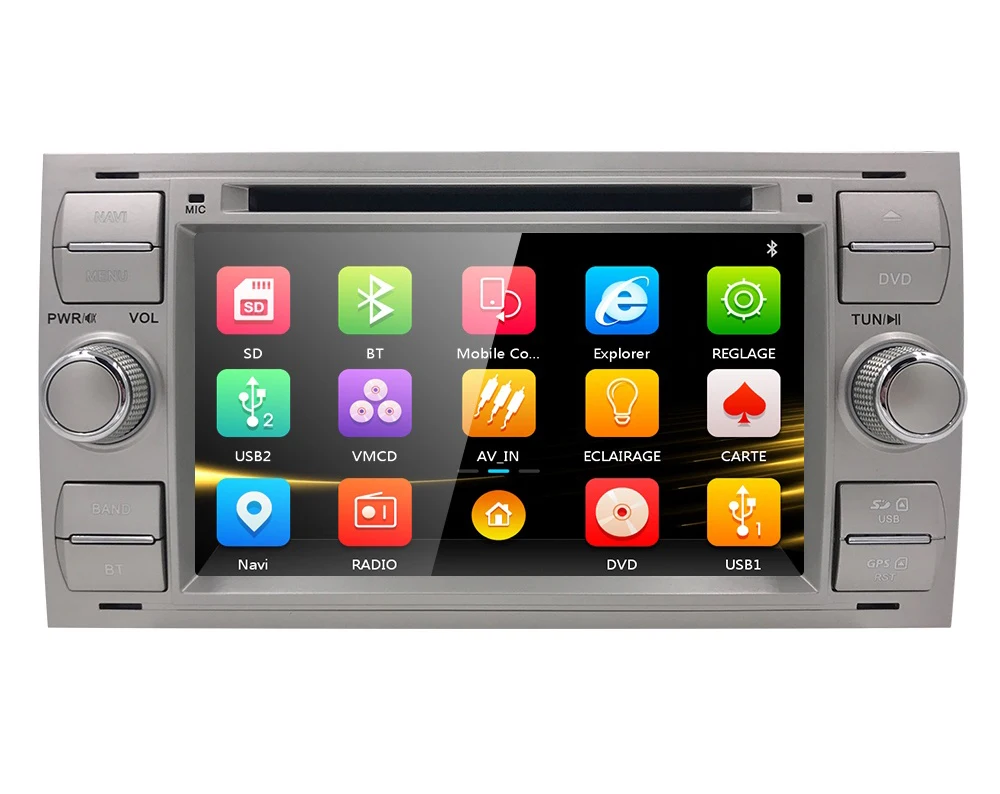 7 &quotавтомобильный dvd-плеер с GPS BT/TV USB SD аудио Радио стерео Автомобильный
