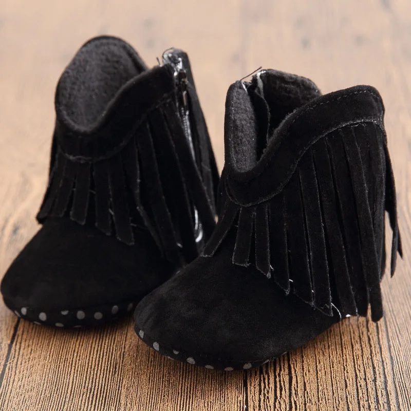 Model 2 Moccs/мокасины для новорожденных девочек и мальчиков; Прочная обувь с бахромой для малышей; нескользящие ботинки на мягкой подошве; ботиночки для детей 0-1 года - Цвет: Model 2