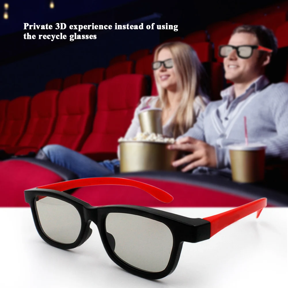 G66 Пассивные 3D очки Портативные поляризованные линзы для кинотеатра легкие