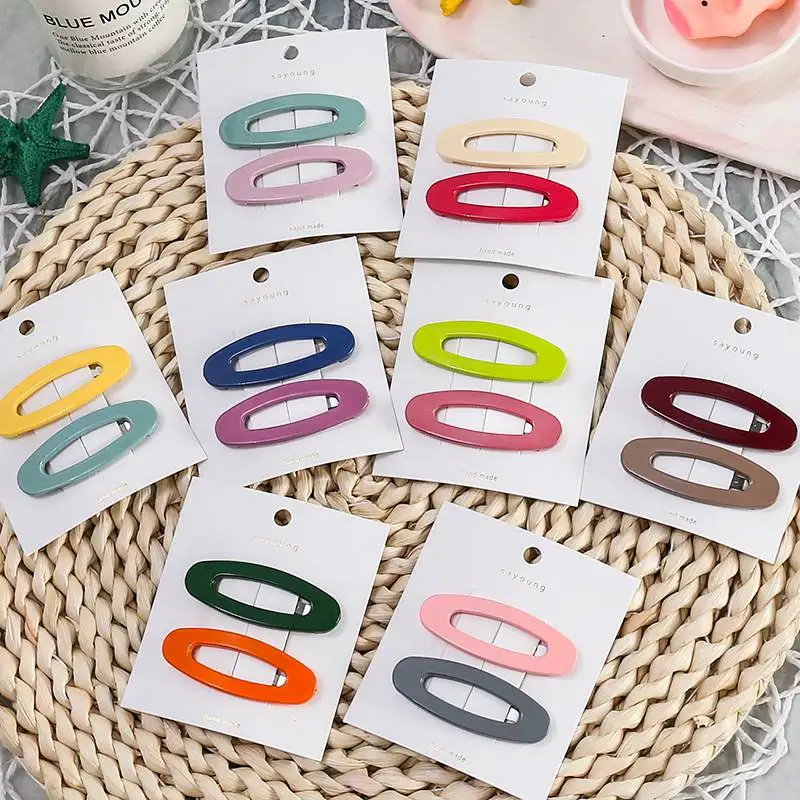 

BB Hair Clips Makaron Color Hairpin Top Clip Candy Cute Trim Lovely Hair Jewelry For Children 8 Set/Pack Total 16pcs Wholesale
