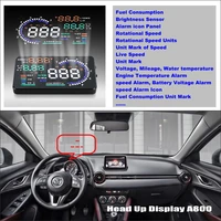 car head up display hud for mazda cx3 cx 3 cx 3 auto accessories universal speed alarm safe driving screen obdobd2obdii