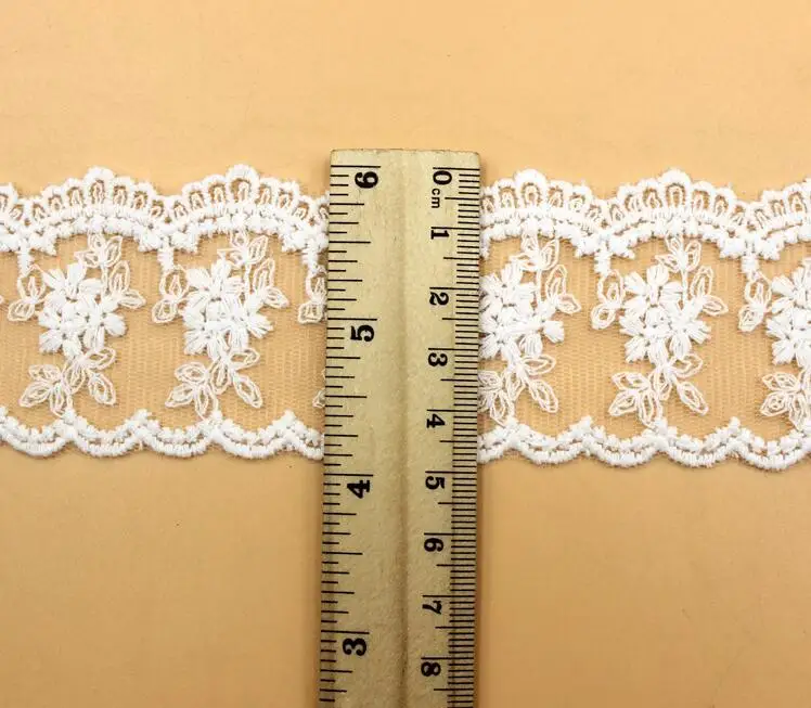 14 ярдов/партия, DIY материалы для ручного шитья аксессуары кружева шириной 4,5 см хлопок вышивка. RS1365
