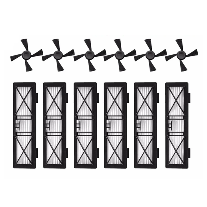 Горячая Распродажа 6 шт. запчасти для робота Пылезащитный фильтр Hepa и боковая