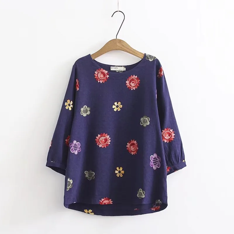 2018 New Summer Women Cotton linen short sleeve T shirt Loose Casual o-neck T-shirt Girl female plus size oversized | Женская одежда