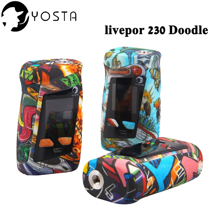 Оригинальный yosta Livepor 230 Doodle TC W коробка MOD Vape электронная сигарета испаритель iGVi P2