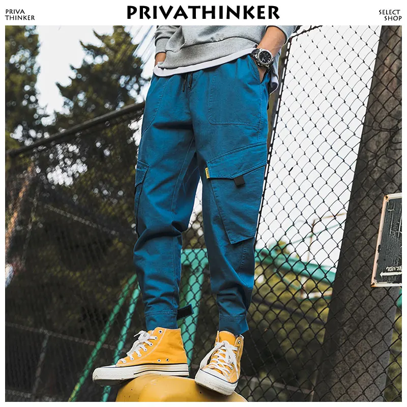 Privathinker дизайнерские брюки карго мужские 2019 s японские уличные джоггеры хип хоп