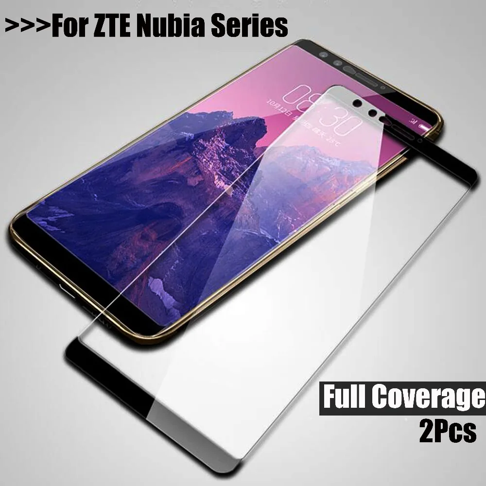 Закаленное стекло с полным покрытием для ZTE Nubia Z17 Lite Z17S Z11 Z18 Mini S M2 N3 V18 защита